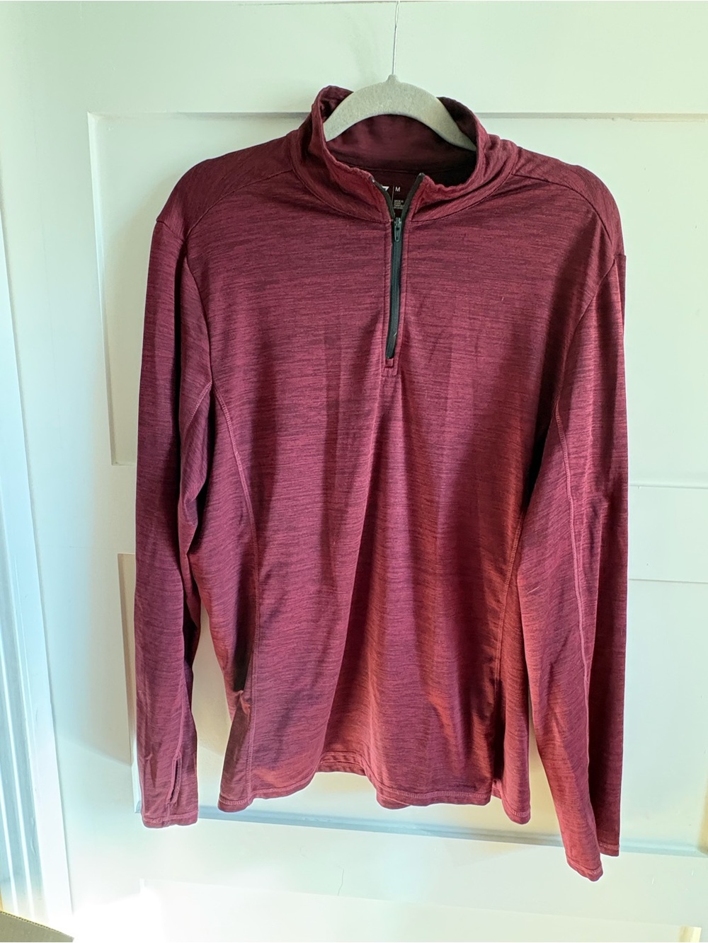 Zella Men's Half-Zip Pullover Sweater - Burgundy